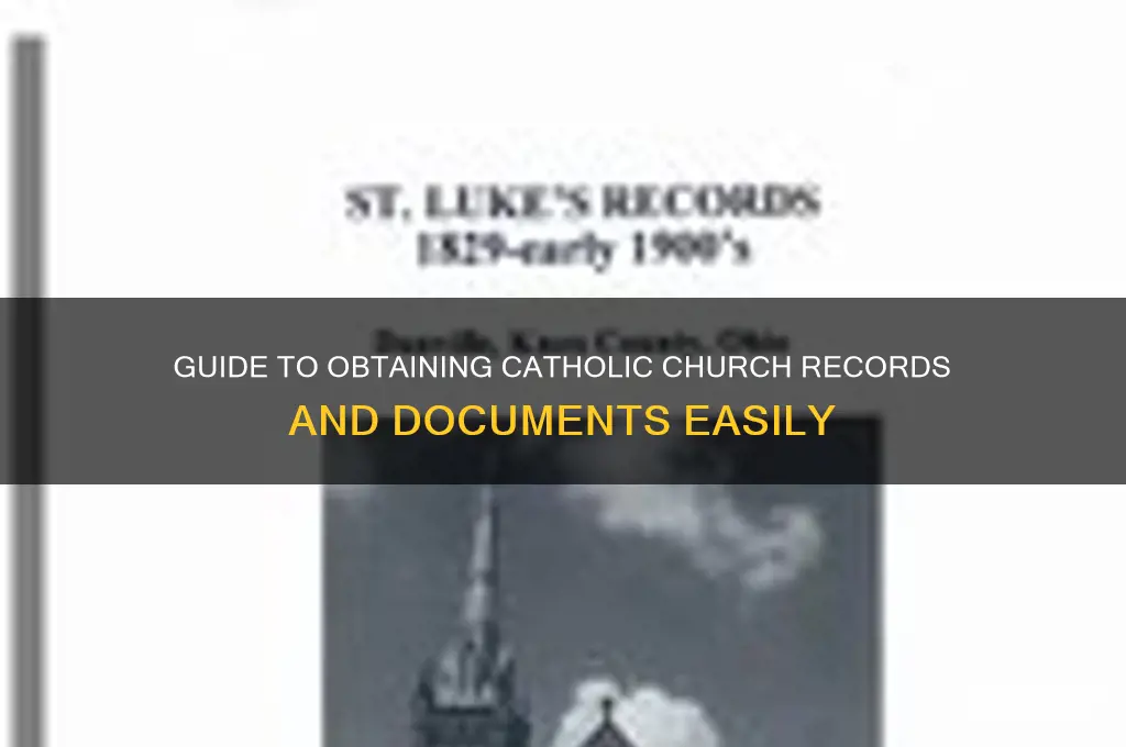 how to request catholic documents