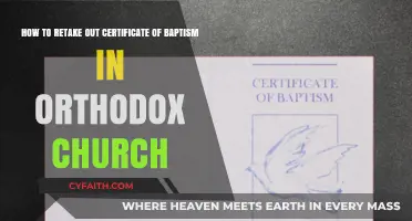 Retaking Your Orthodox Baptism Certificate: A Step-by-Step Guide