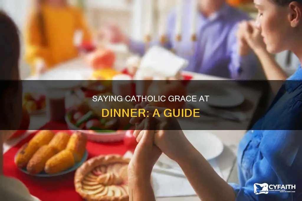 how to say catholic grace at dinner
