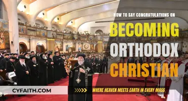 Celebrating Your Orthodox Christian Journey: Warm Congratulations on Your New Faith