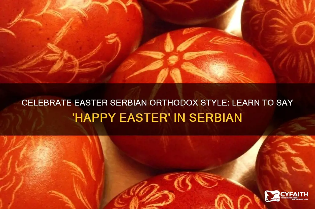 how to say happy easter in serbian orthodox