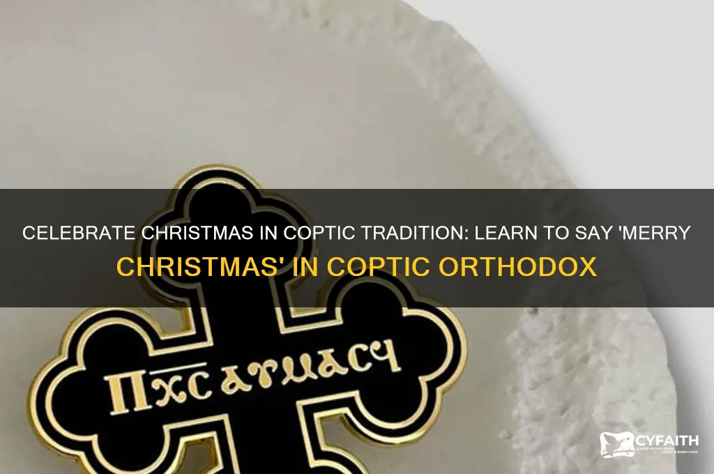 how to say merry christmas in coptic orthodox