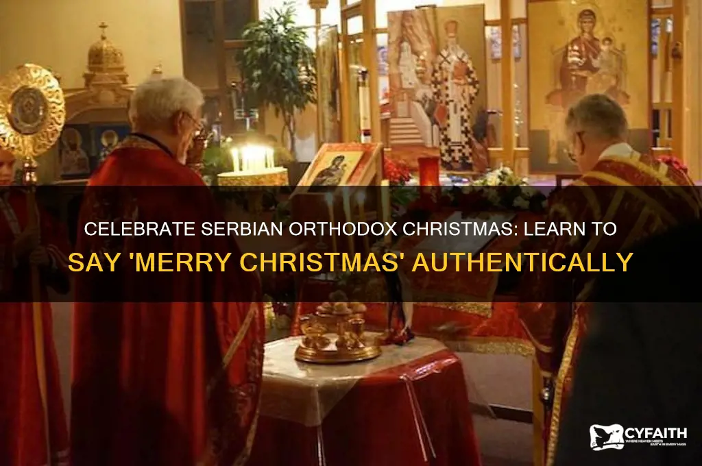 how to say merry christmas in serbian orthodox