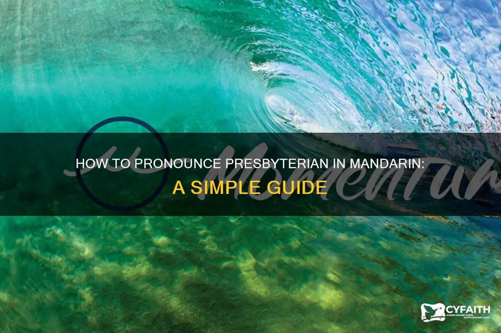 how to say presbyterian in mandarin