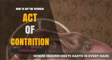 Guide to Reciting the Catholic Act of Contrition