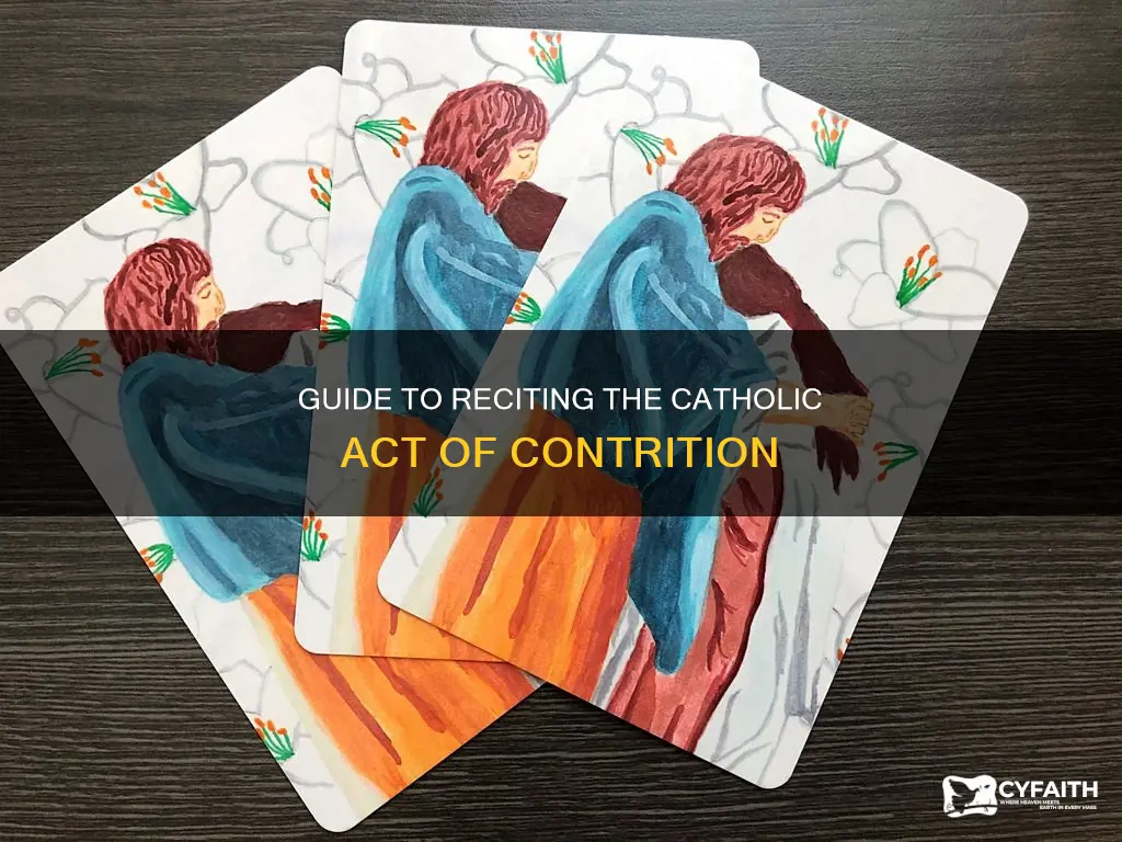 how to say the catholic act of contrition