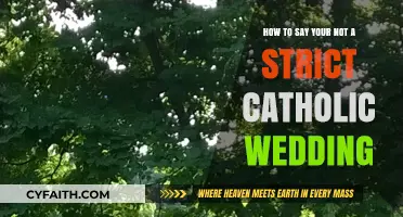 Navigating a Non-Strict Catholic Wedding: Tips for Communicating Your Preferences