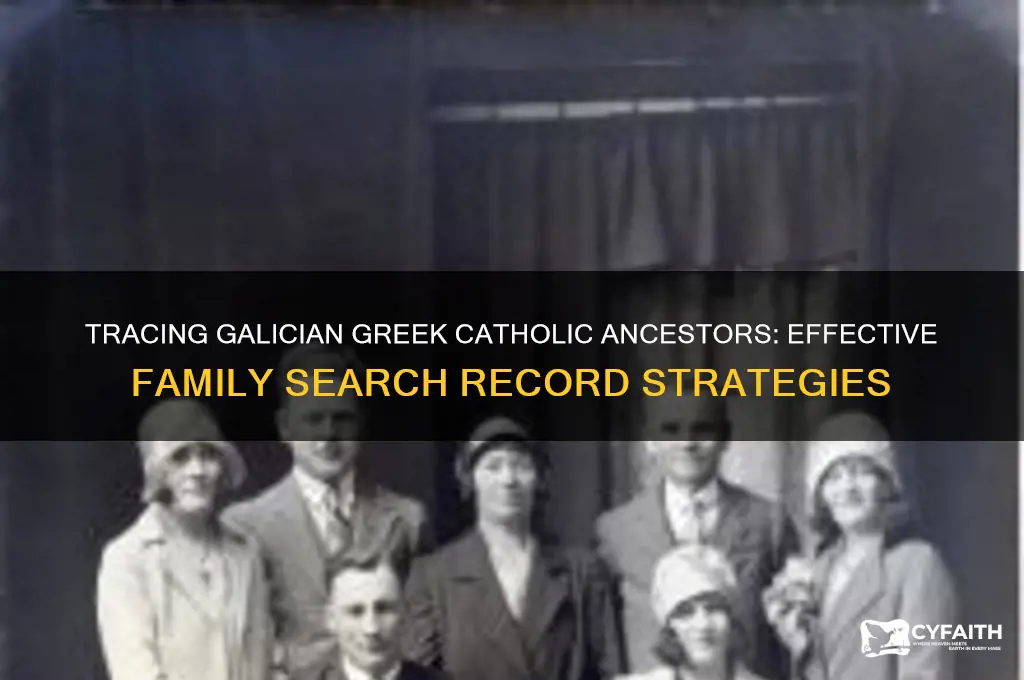 how to search for greek catholic records galicia family search