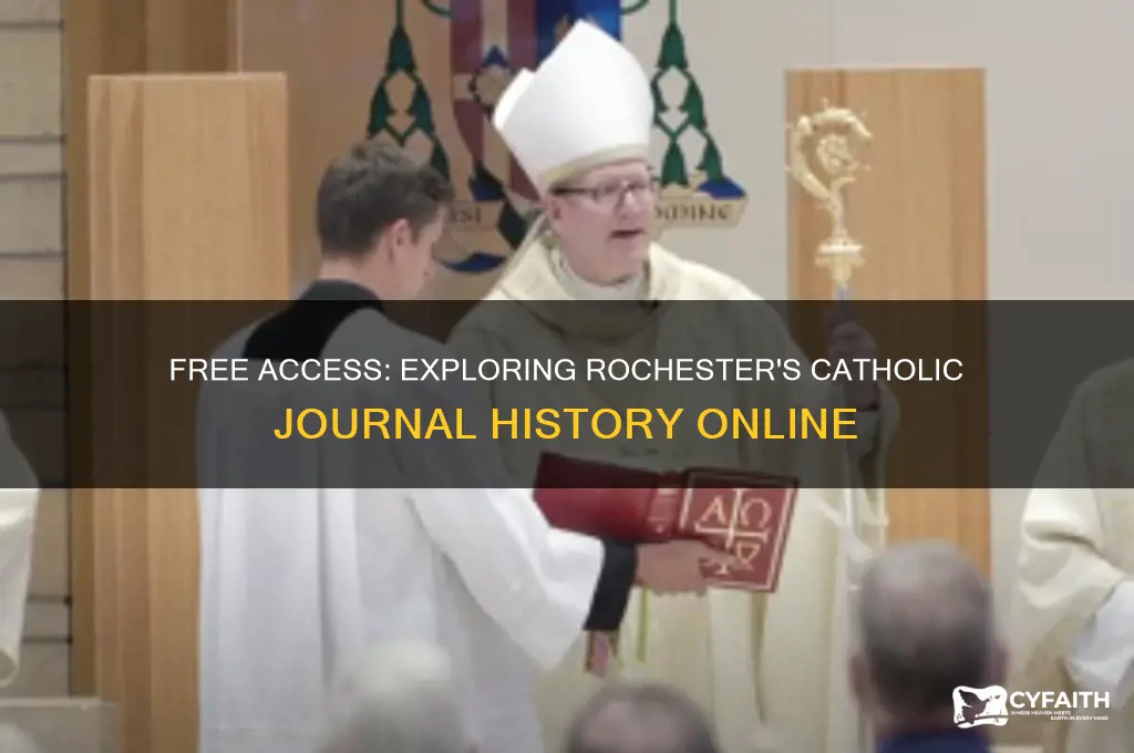 how to search the historical rochester catholic journal for free