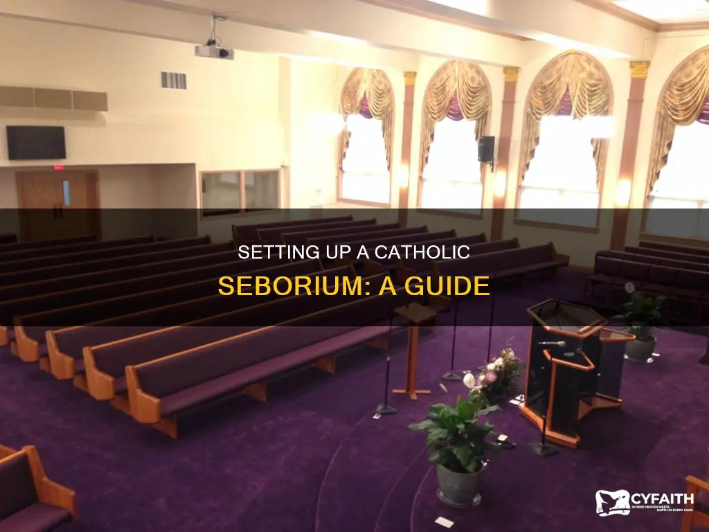 how to set up a catholic seborium