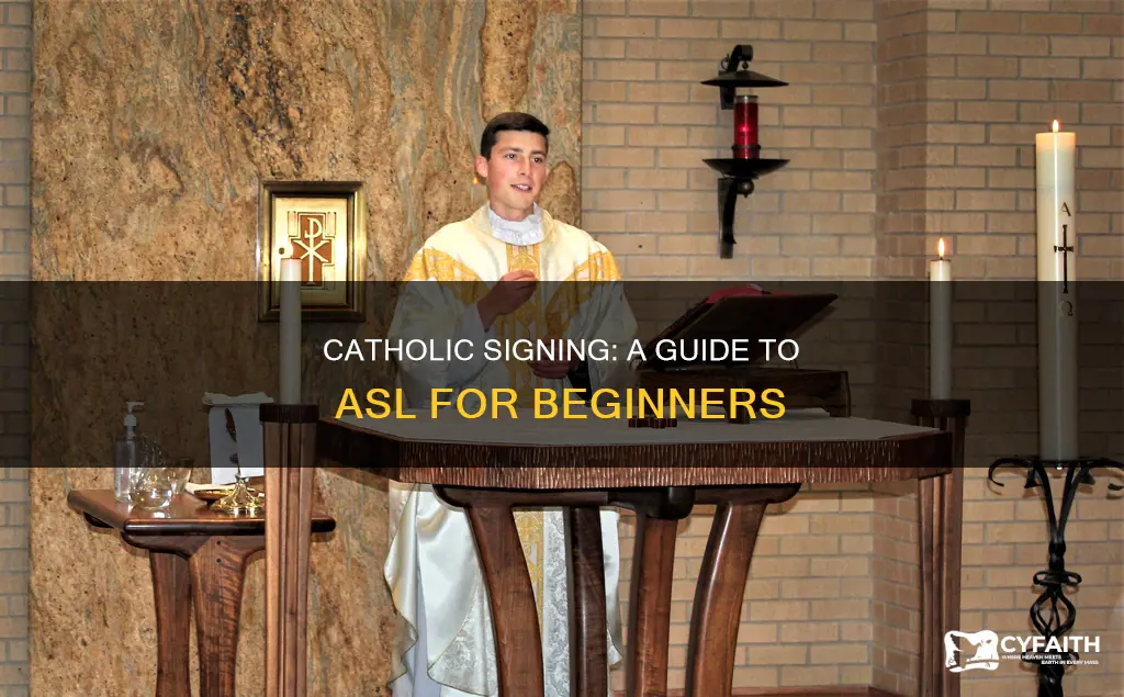 how to sign catholic in asl