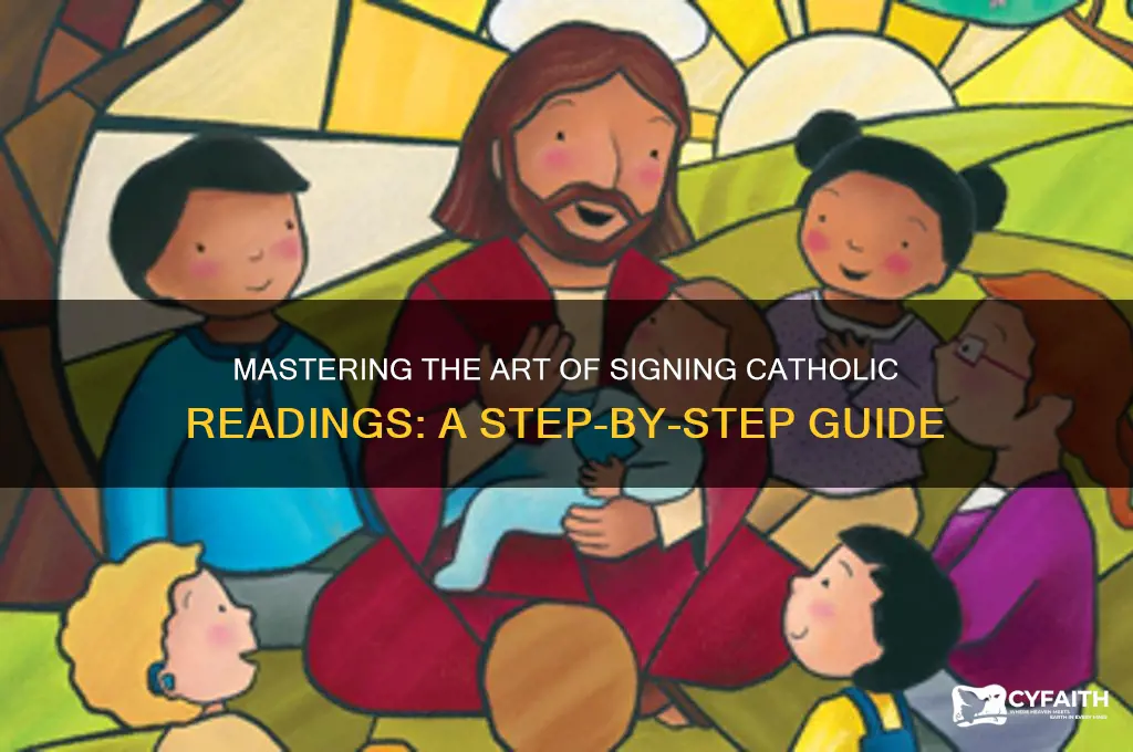 how to sign catholic readings