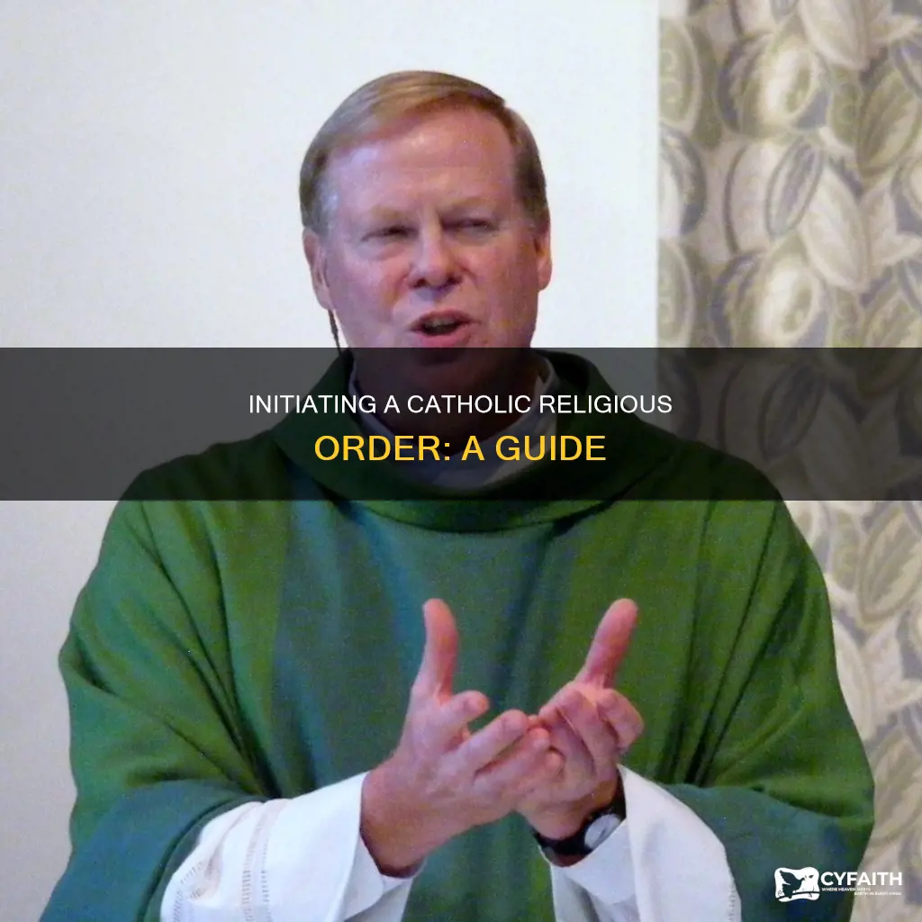 how to start a catholic religious order