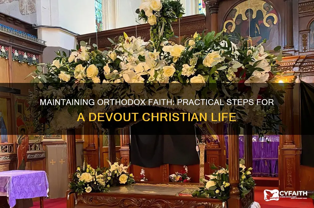 how to stay orthodox
