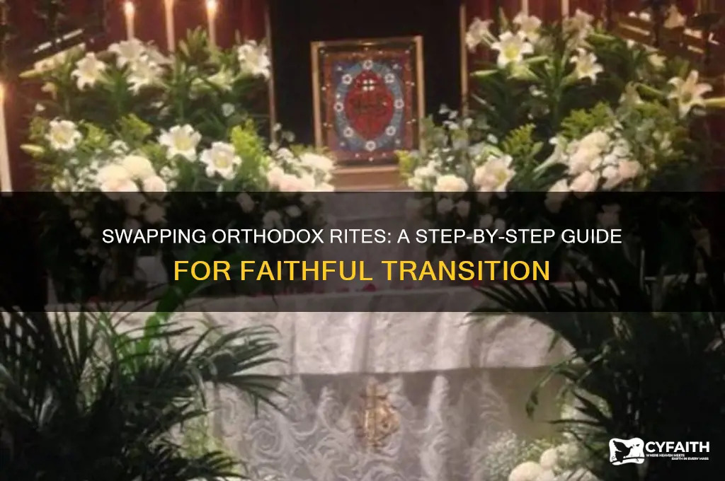 how to swap rites orthodox