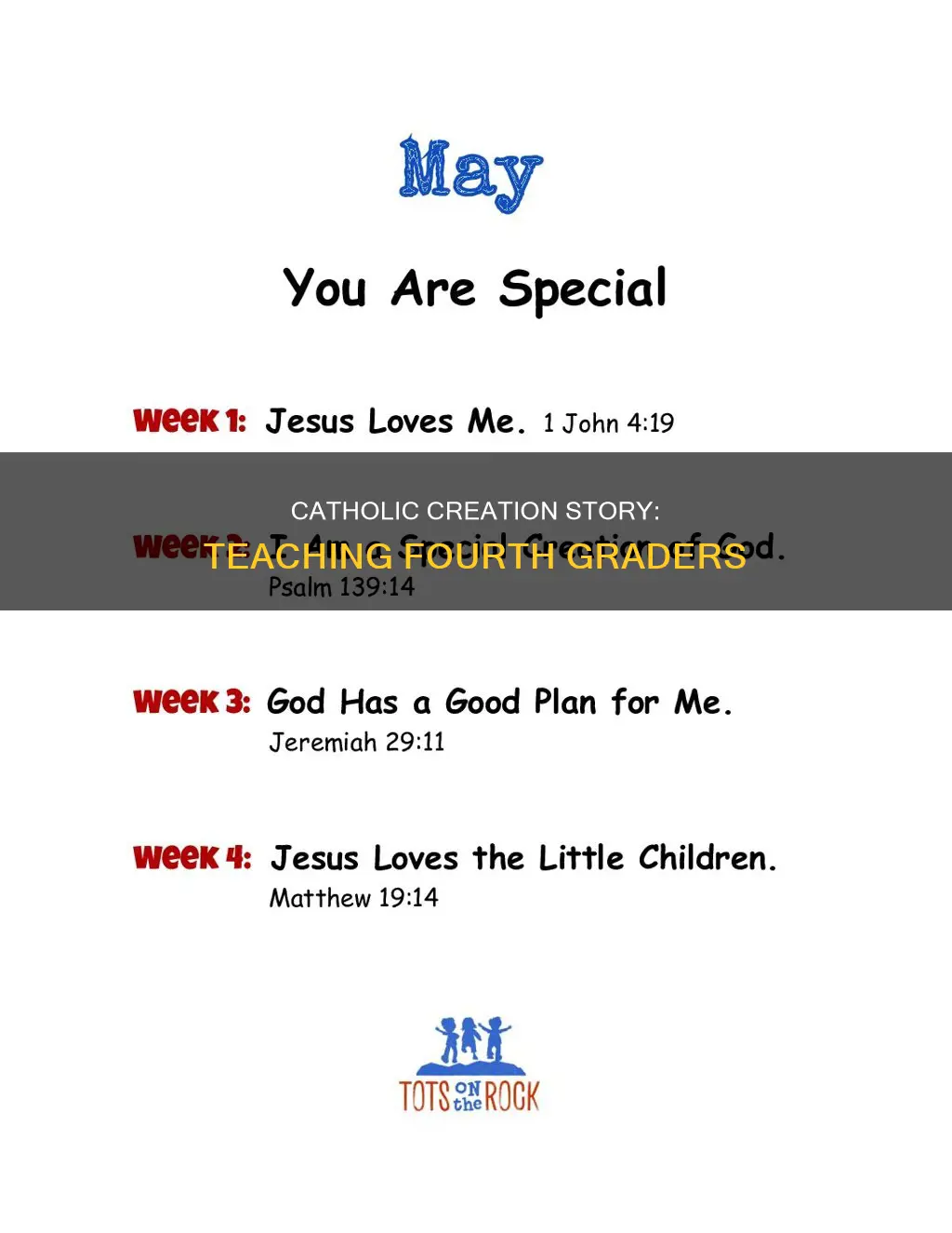 how to teach 4th graders creation catholic