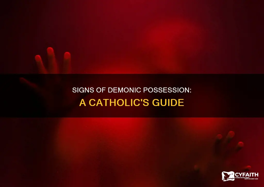 how to tell if i am possessed catholic