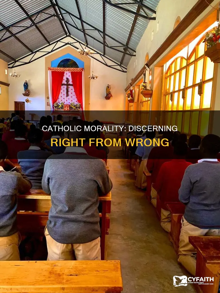 how to tell right from wrong catholic