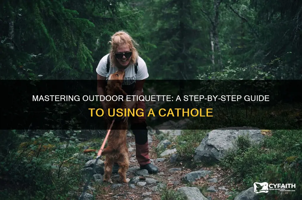 how to use a cathole