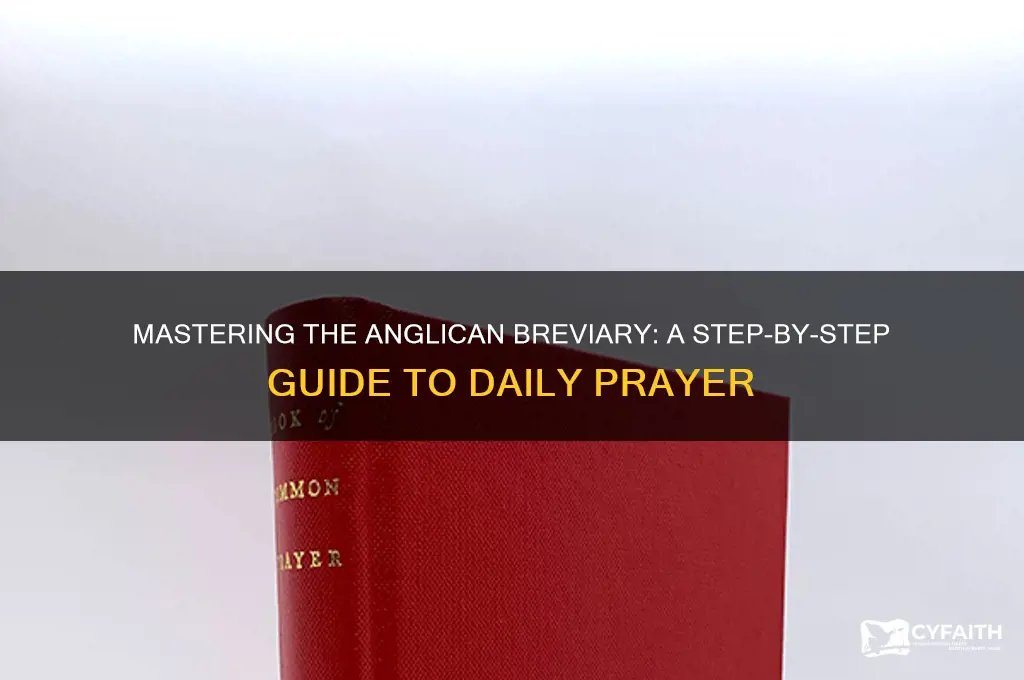 how to use the anglican breviary