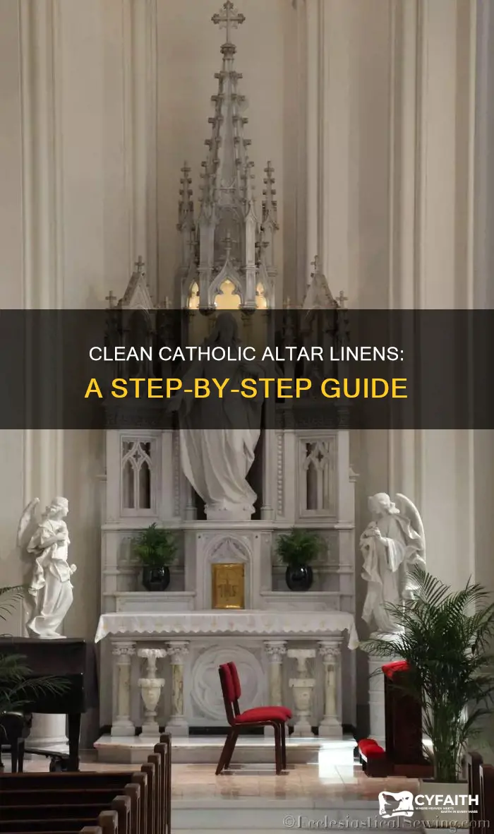 how to wash catholic altar linens