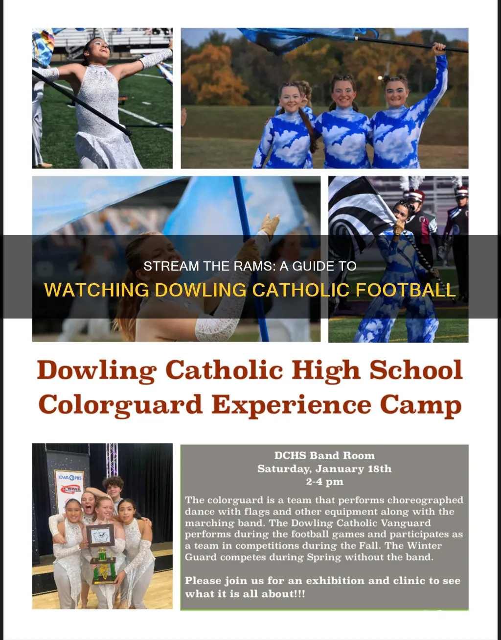 how to watch dowling catholic football