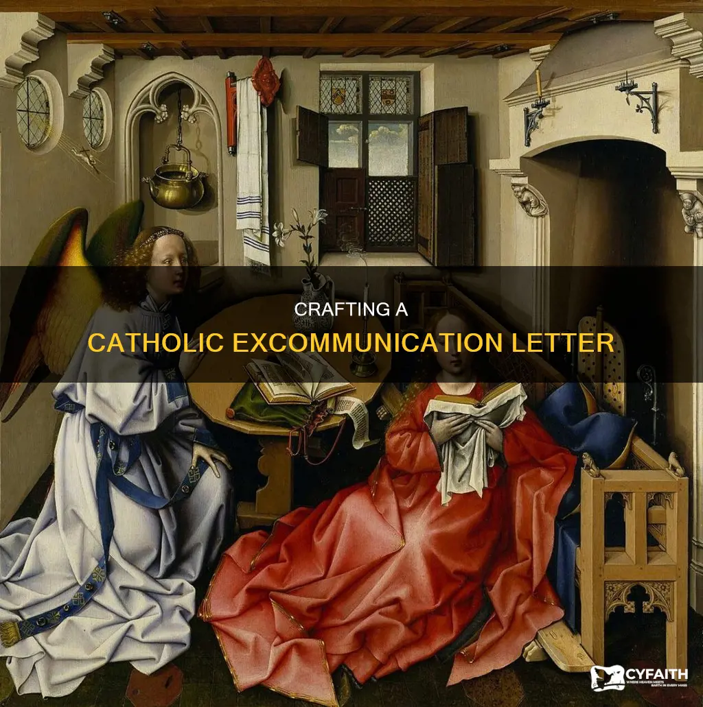 how to write a catholic excommunication letter