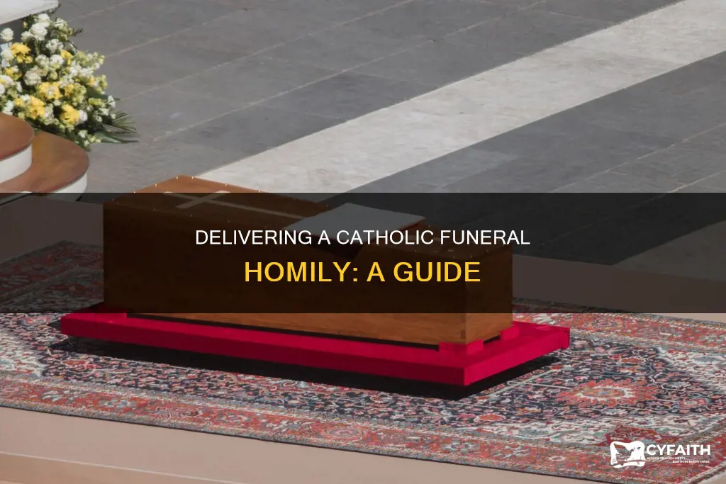 how to write a catholic funeral homily