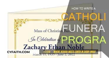 A Guide to Writing a Catholic Funeral Program