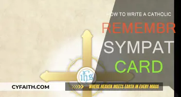 Writing a Catholic Sympathy Card: Guide and Examples