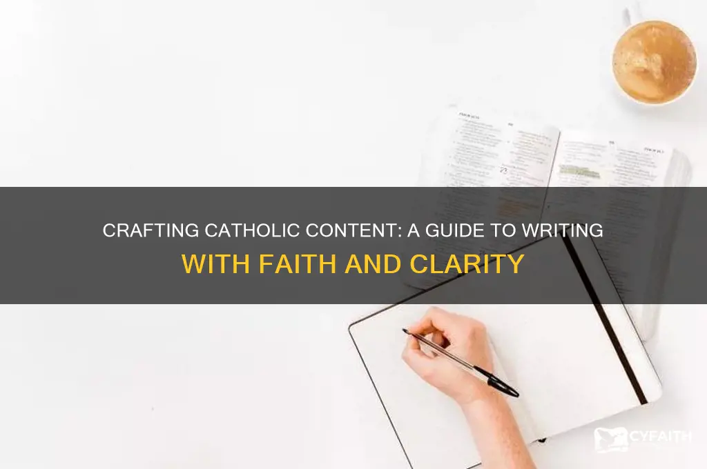 how to write a catholic