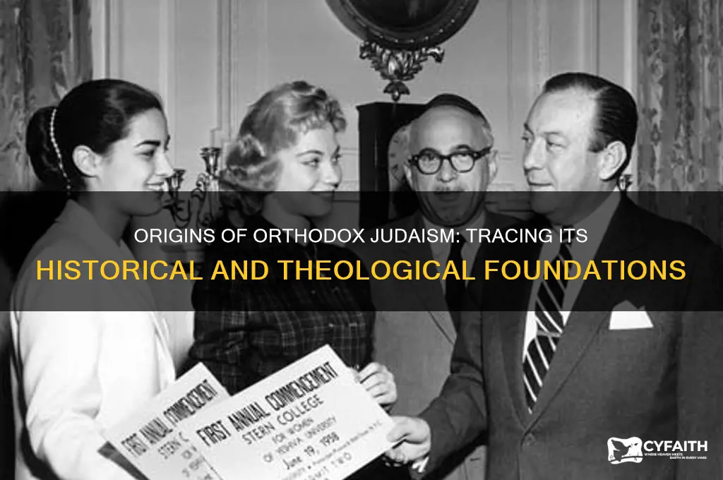 how was orthodox judaism founded