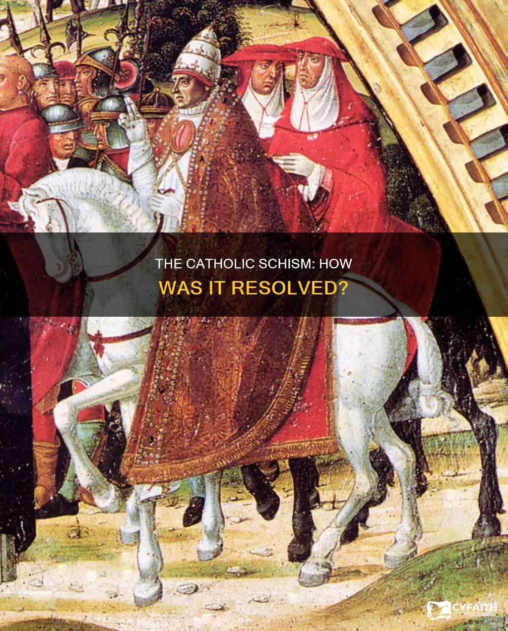 how was the catholic schism finally solved