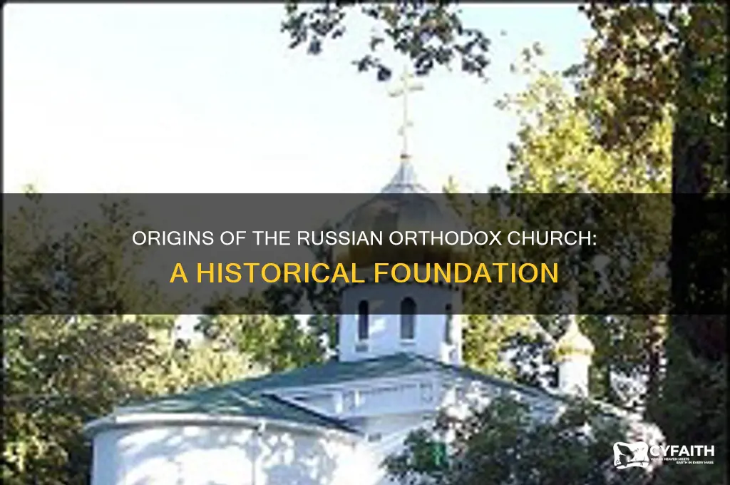 how was the russian orthodox church founded