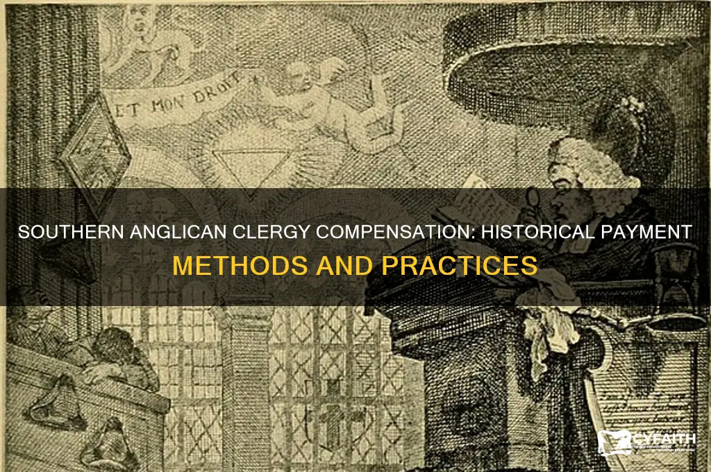 how were southern anglican clergymen typically paid