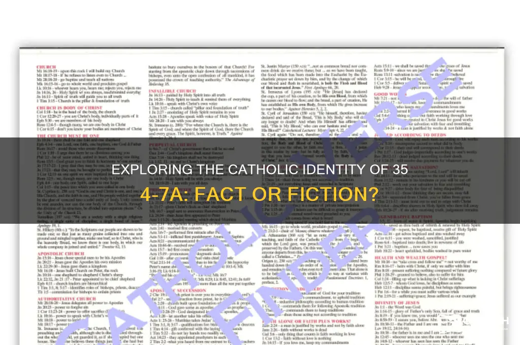 is 35 4-7a catholic
