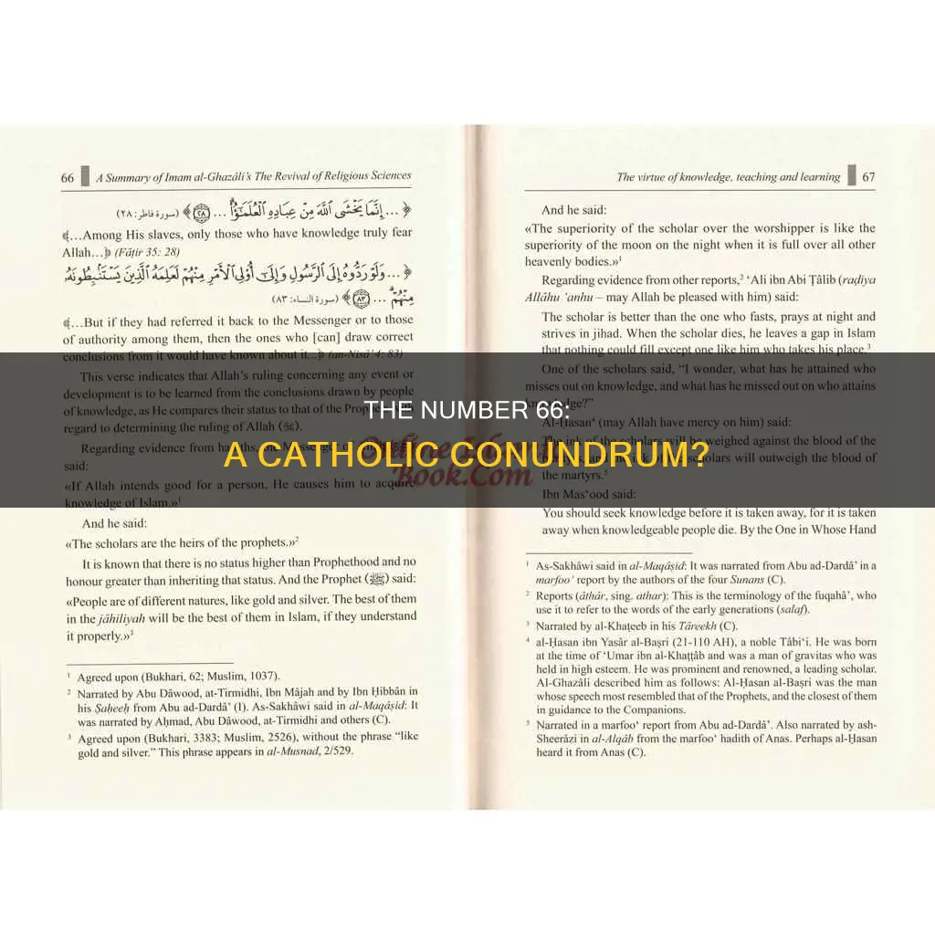 is 66 a bad number catholic