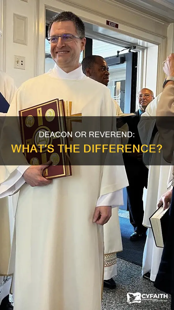 is a catholic deacon a reverend