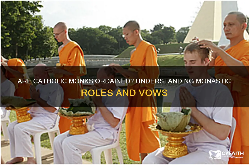 is a catholic monk ordained