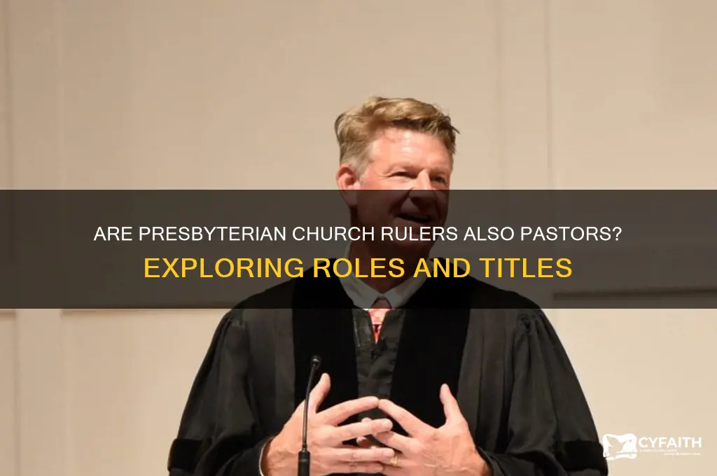 is a reverence of a presbyterian church also a pastor