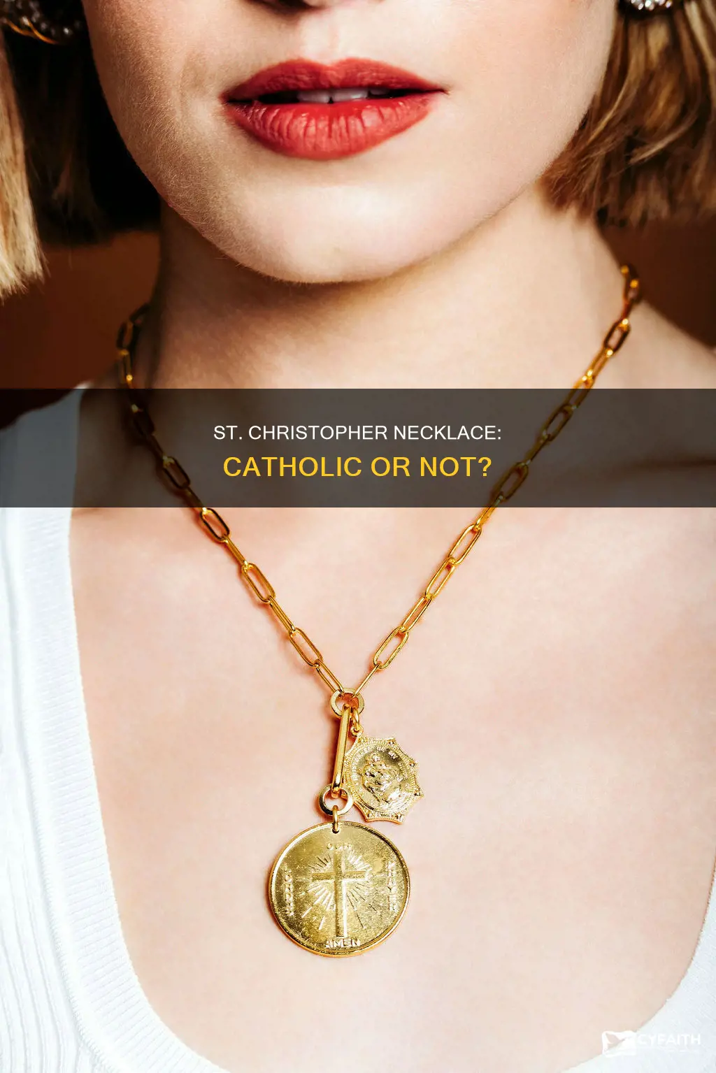 is a st christopher necklace catholic