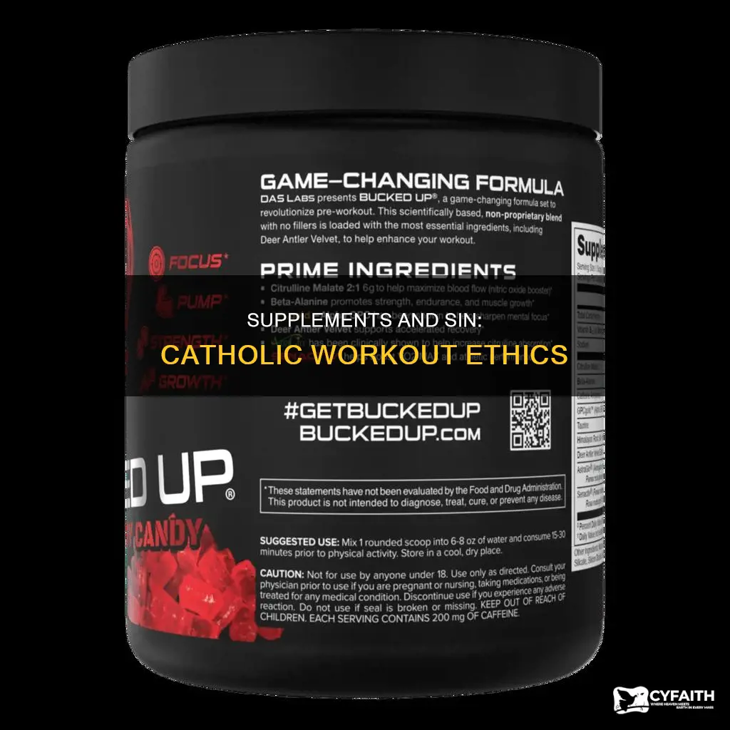 is a workout supplement sinful catholic answets