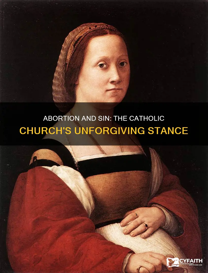 is abortion an unforgivable sin catholic