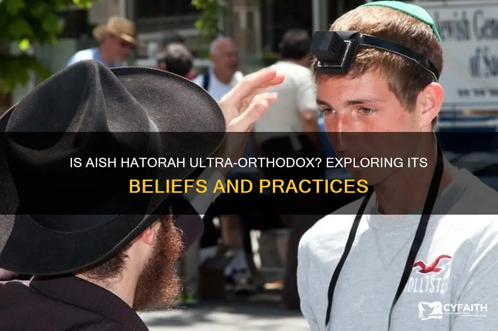 is aish hatorah ultra orthodox