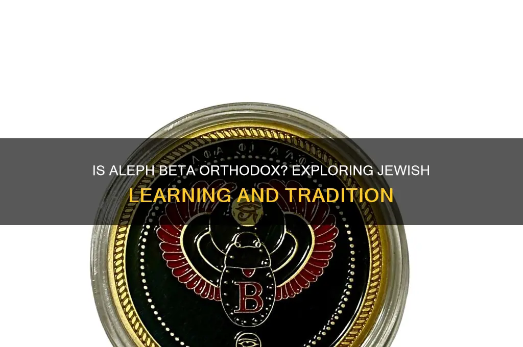 is aleph beta orthodox