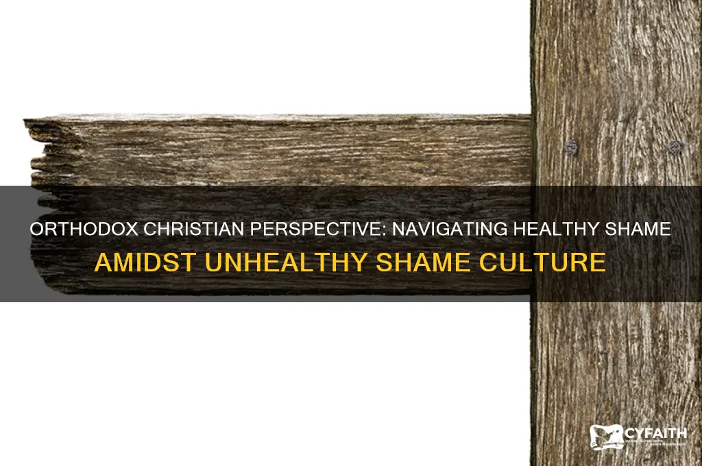 is all shame bad orthodox christian healthy shaem