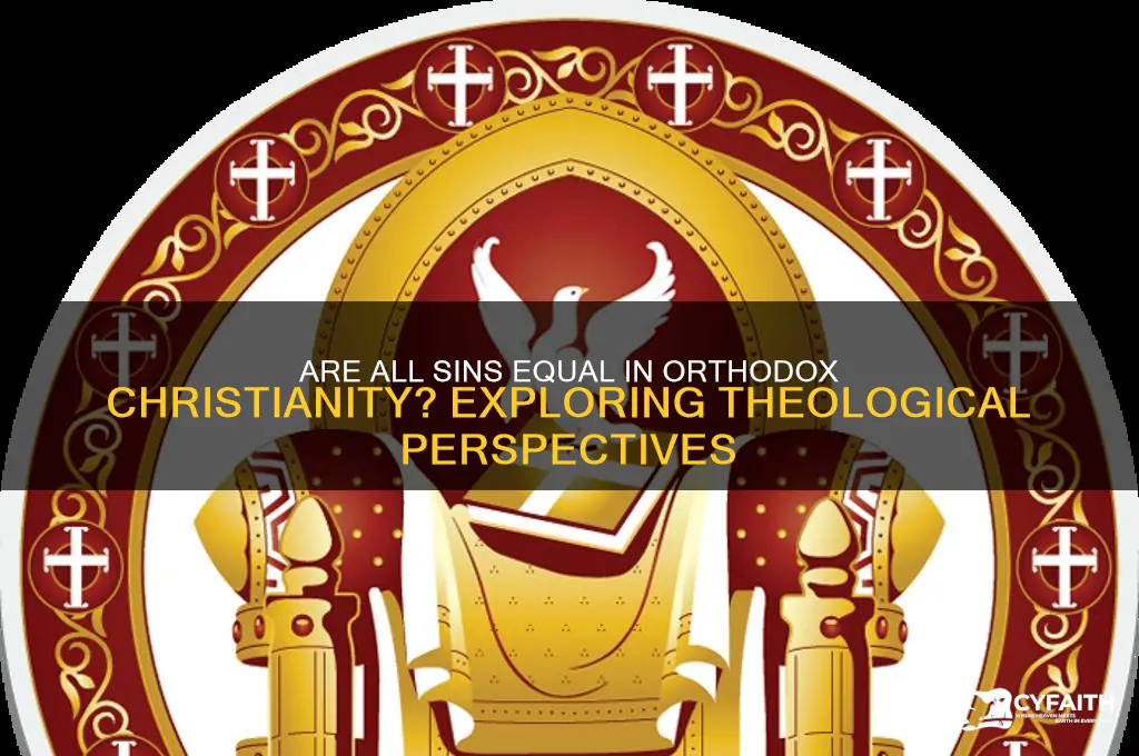 is all sin equal orthodox