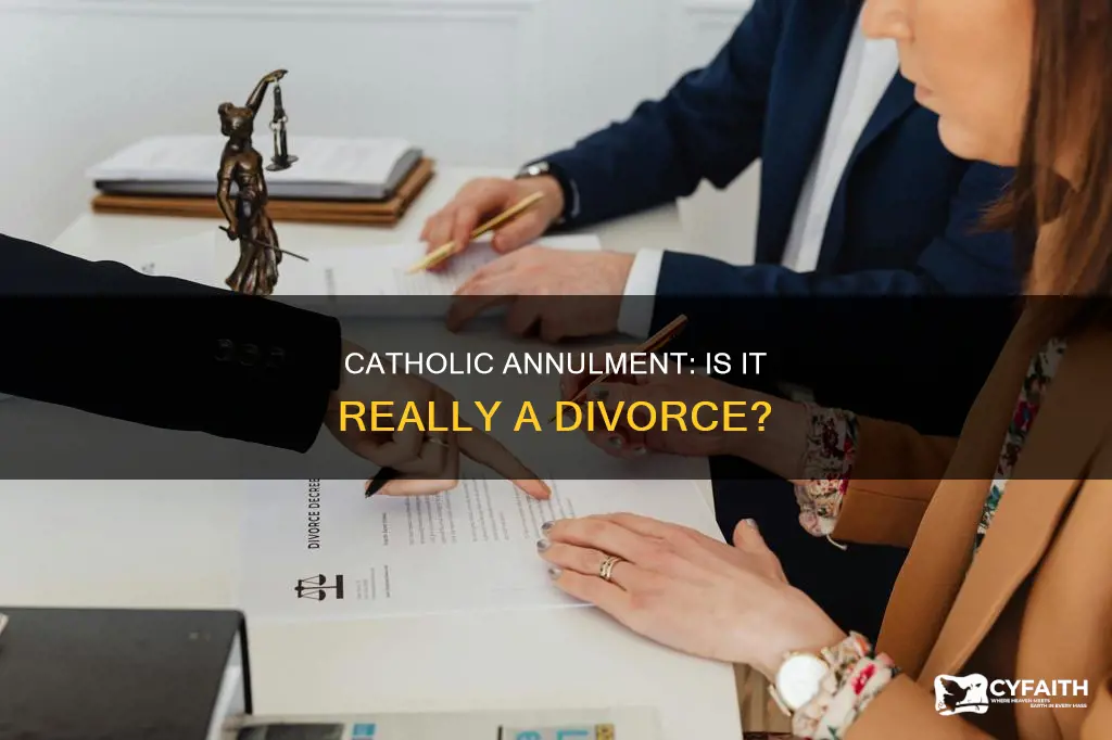 is an annulment a catholic divorce