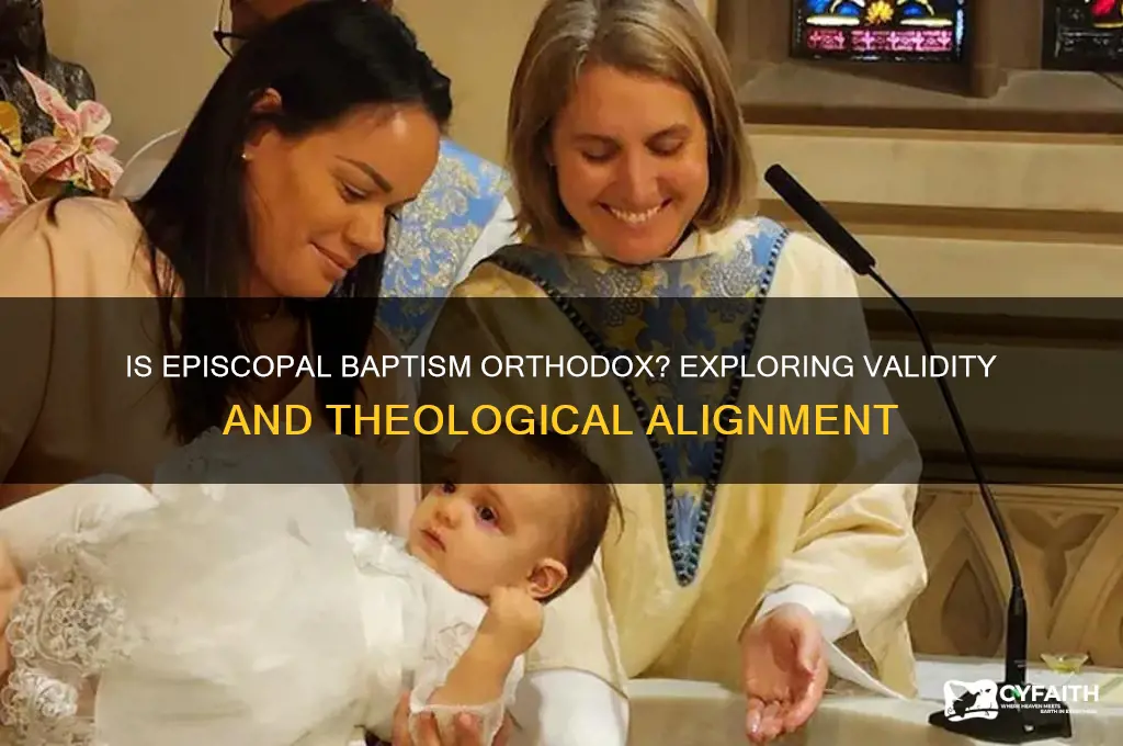 is an episcopal baptism considered orthodox