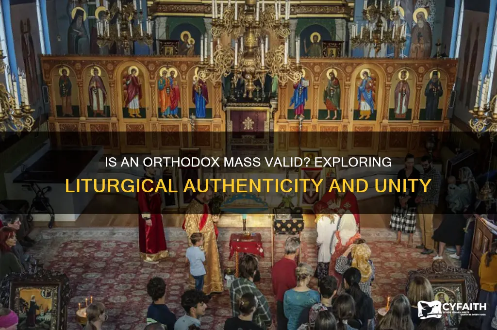 is an orthodox mass valid